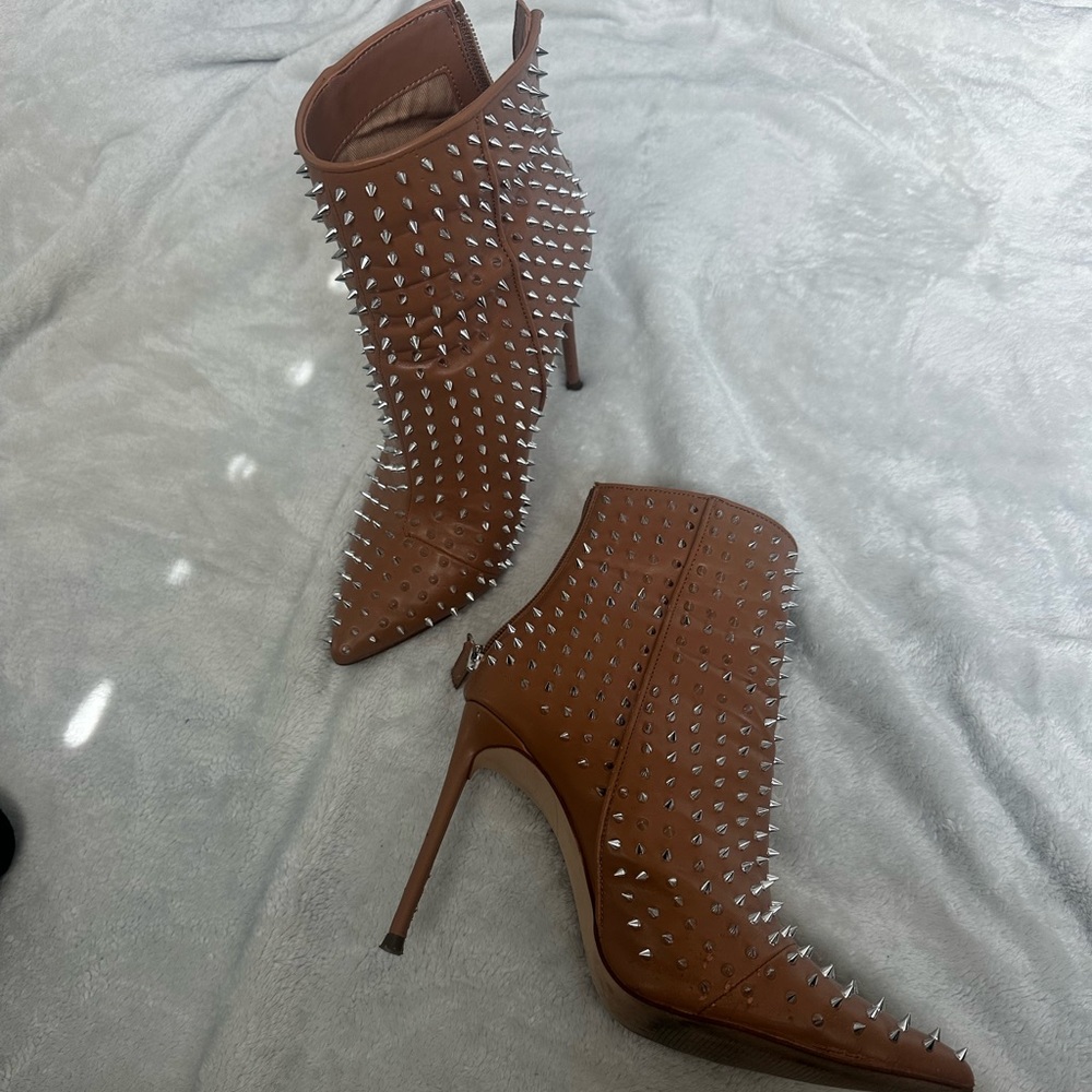 Steve Madden Nude Studded Boots